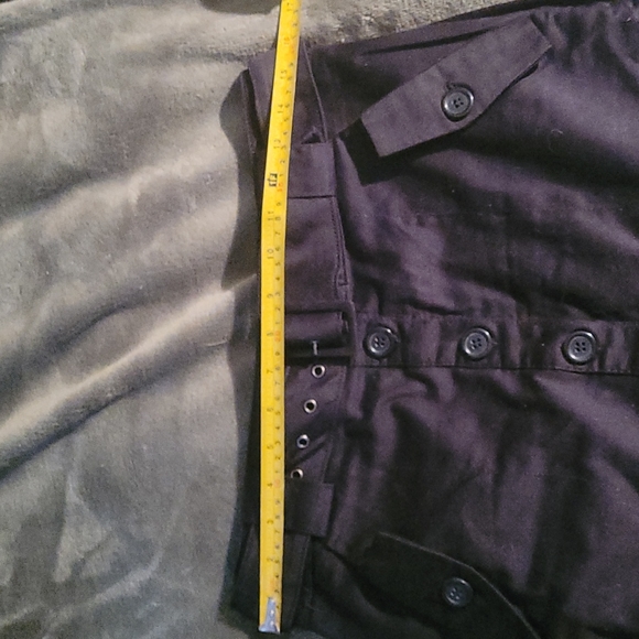 Dahlia Collection Black Button Up Pencil Skirt 4 - Picture 6 of 7